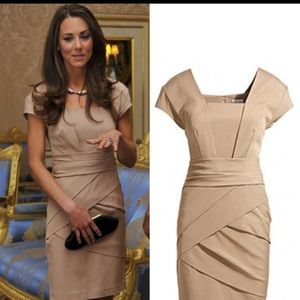 Classic taupe dress